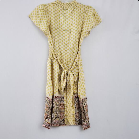 BCBGMaxAzria Polka Dot Bohemian Silk Dress - Picture 5 of 8